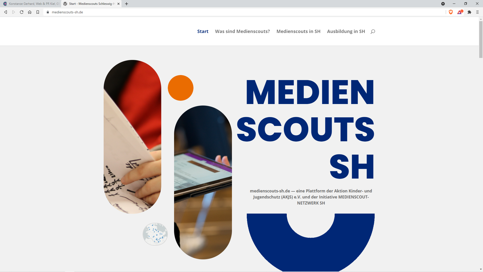 barrierearmes Webdesign: medienscouts-sh.de