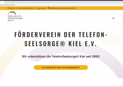 Website-Screenshot Förderverein der TelefonSeelsorge® Kiel e.V.