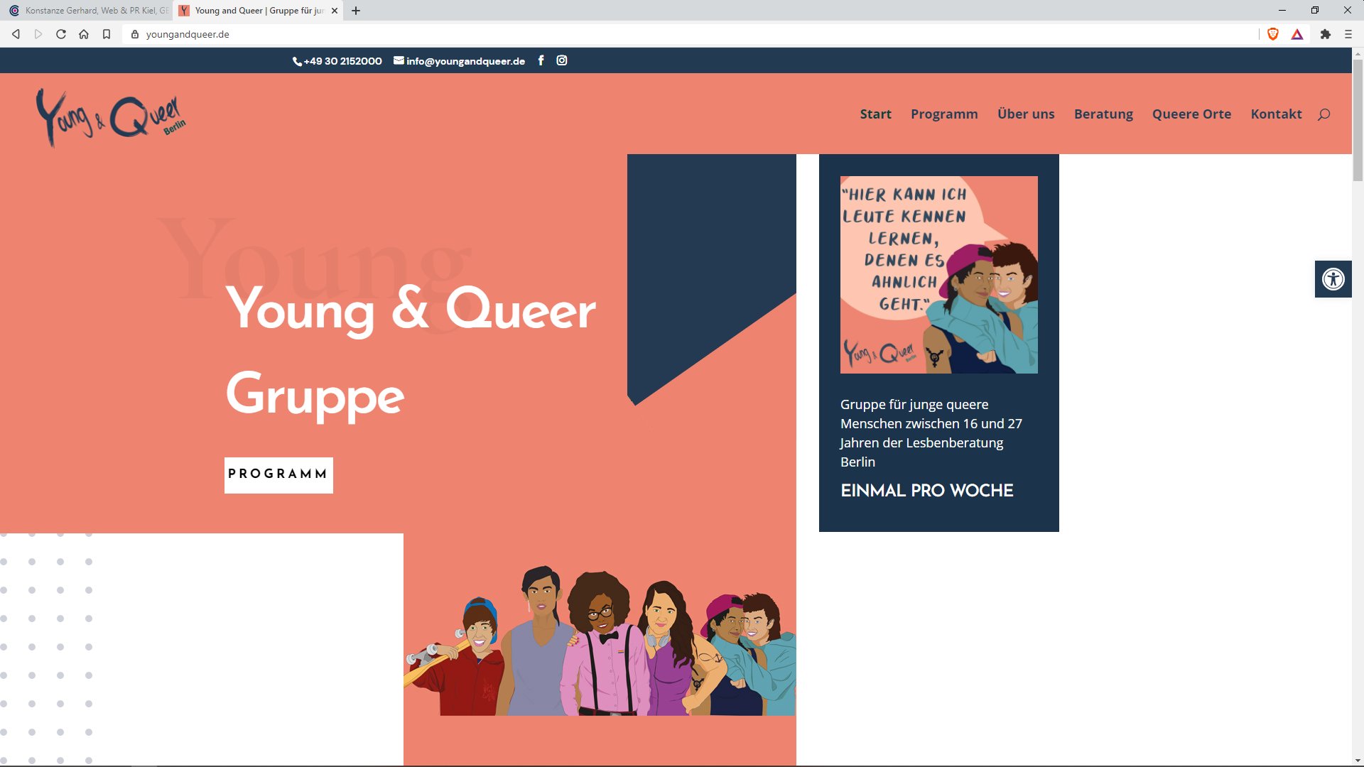 Young & Queer - Gruppe für junge queere Menschen zwischen 16 und 27 Jahren der Lesbenberatung Berlin